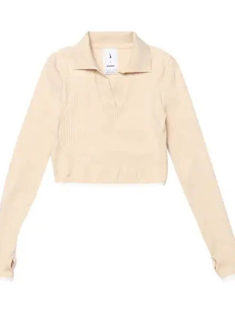 Nike x Jacquemus Le Polo is a long-sleeved knit top
